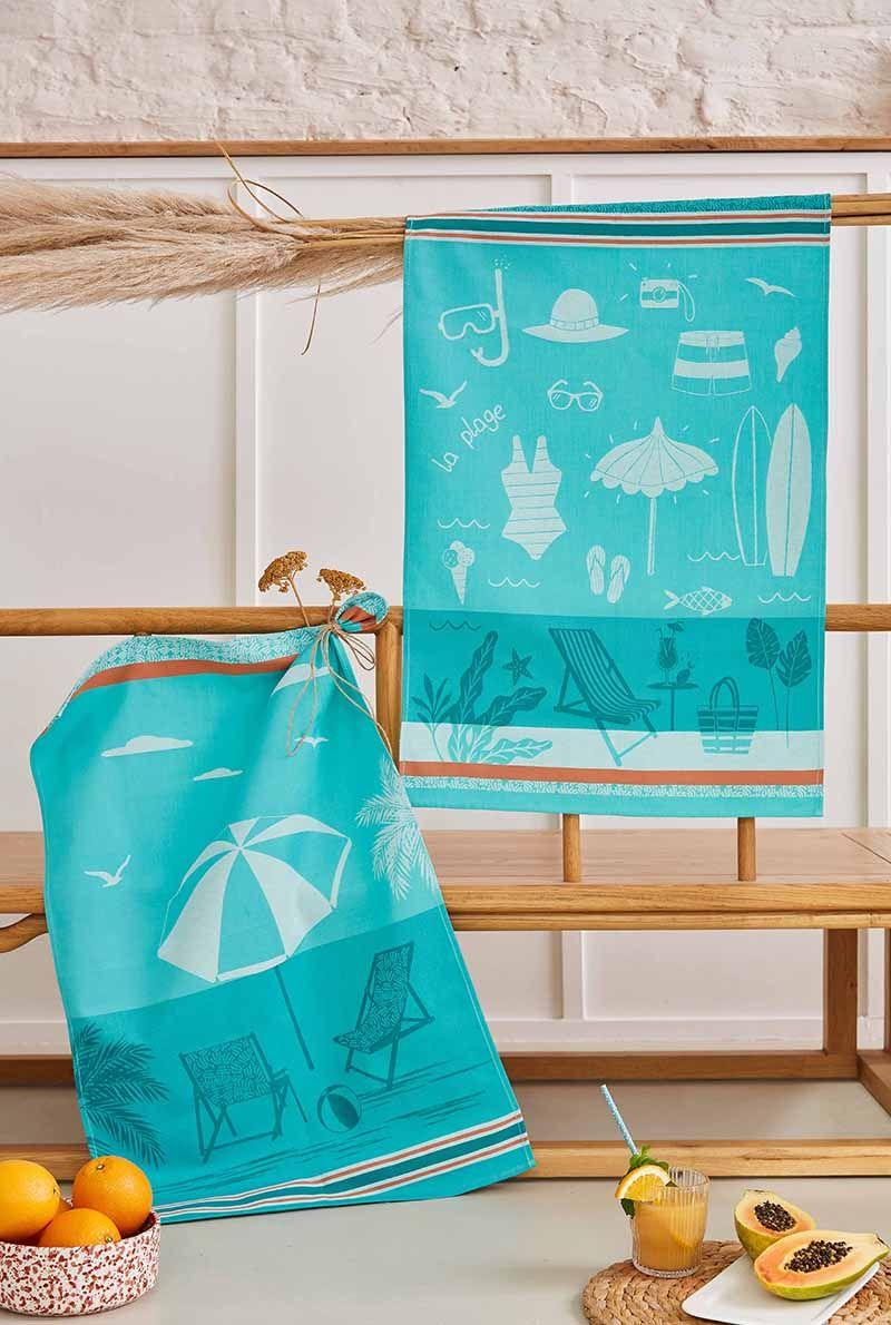 Essix Home Collection Torchon En Jacquard De Coton Farniente