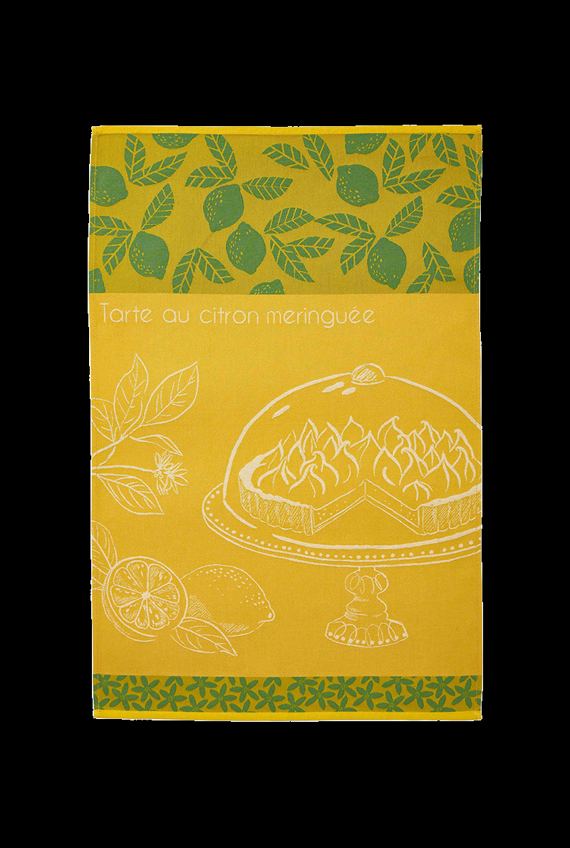 essix home collection Torchon en jacquard de coton Tarte au citron