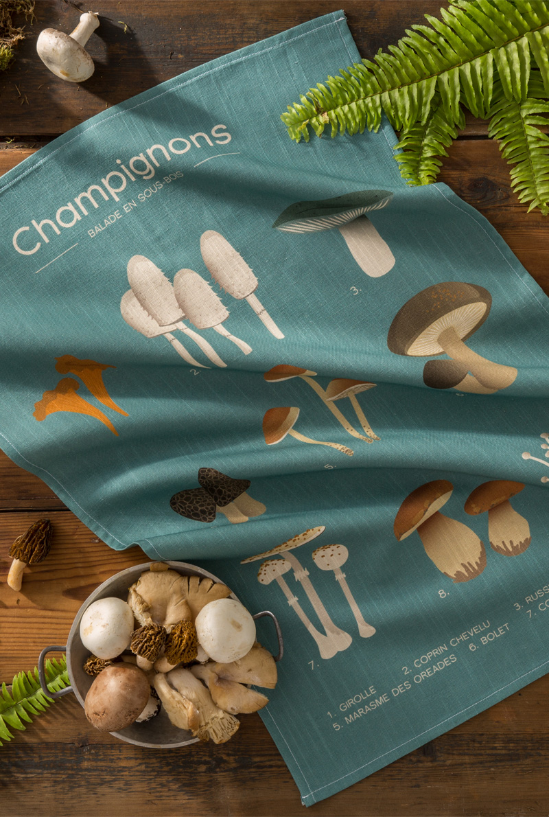 Essix Home Collection Torchon En Métis Balade En Sous Bois