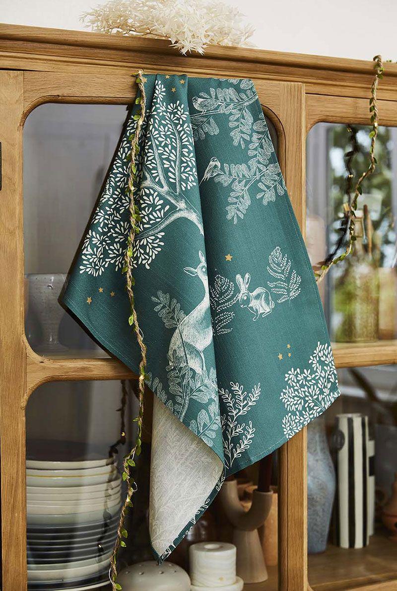 Essix Home Collection Torchon En Métis Forêt Enchantée