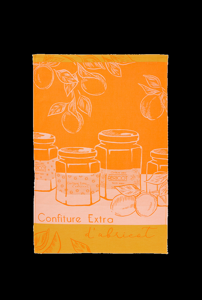 essix home collection Torchon jacquard Abricots du Verger