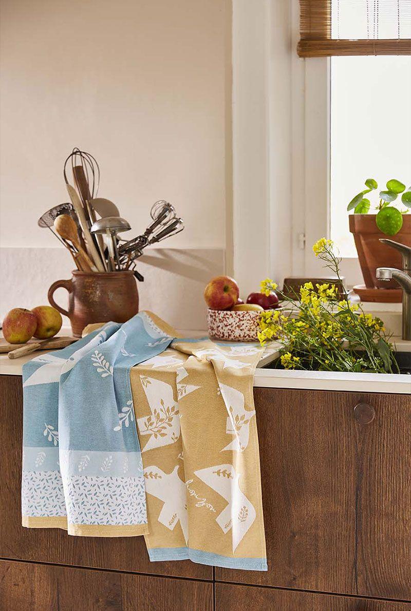 Essix Home Collection Torchon Jacquard L'envolée Poétique