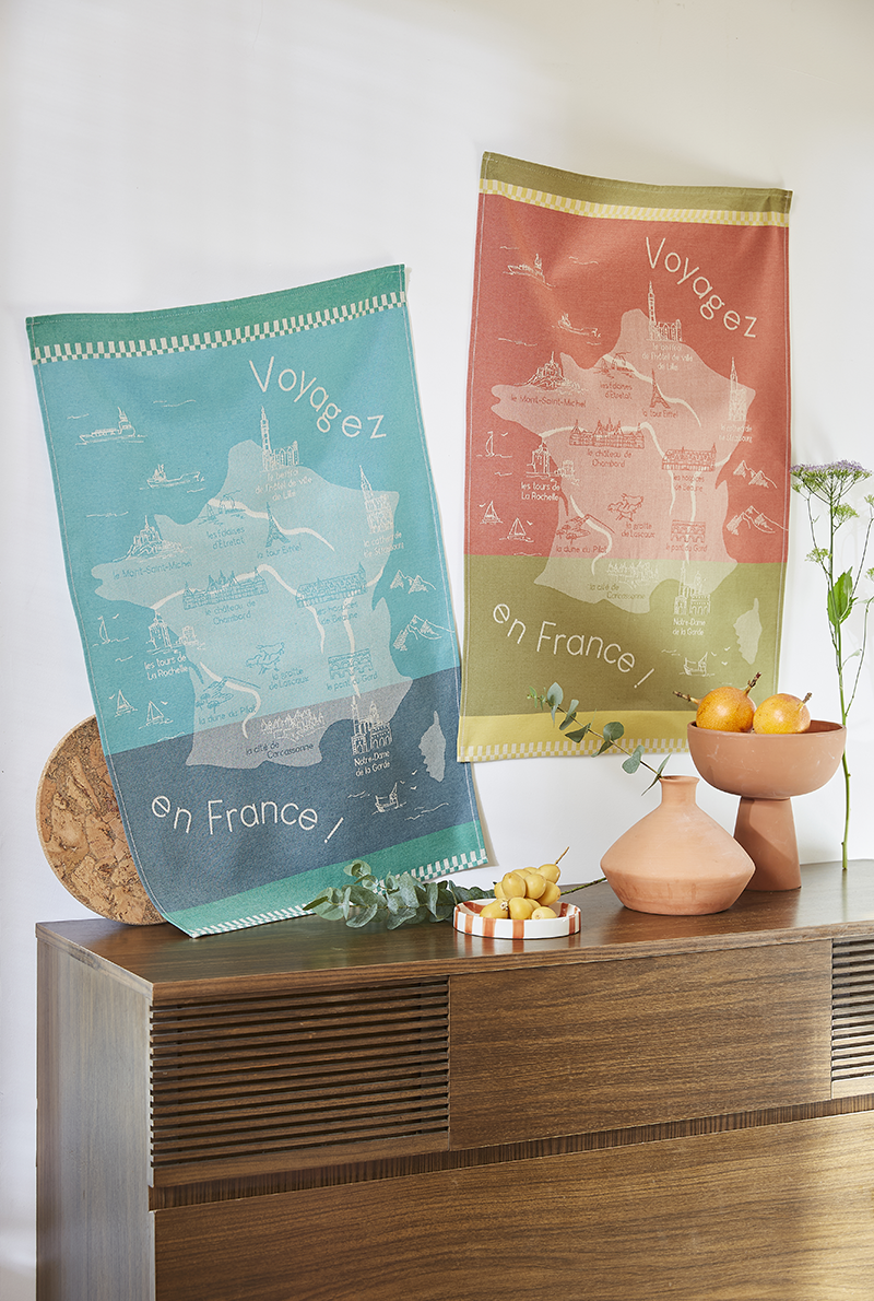 Essix Home Collection Torchon Jacquard Les Monuments De France
