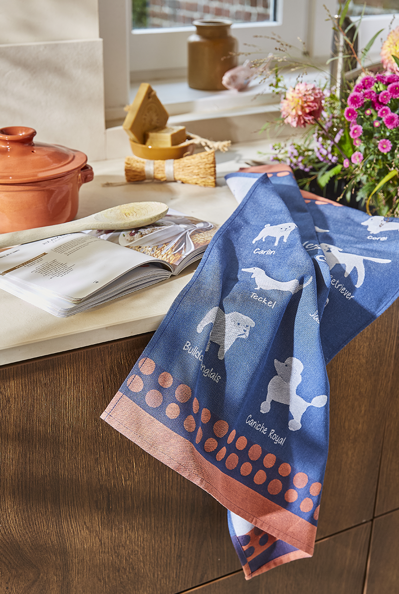 Essix Home Collection Torchon Jacquard Les Races De Chiens