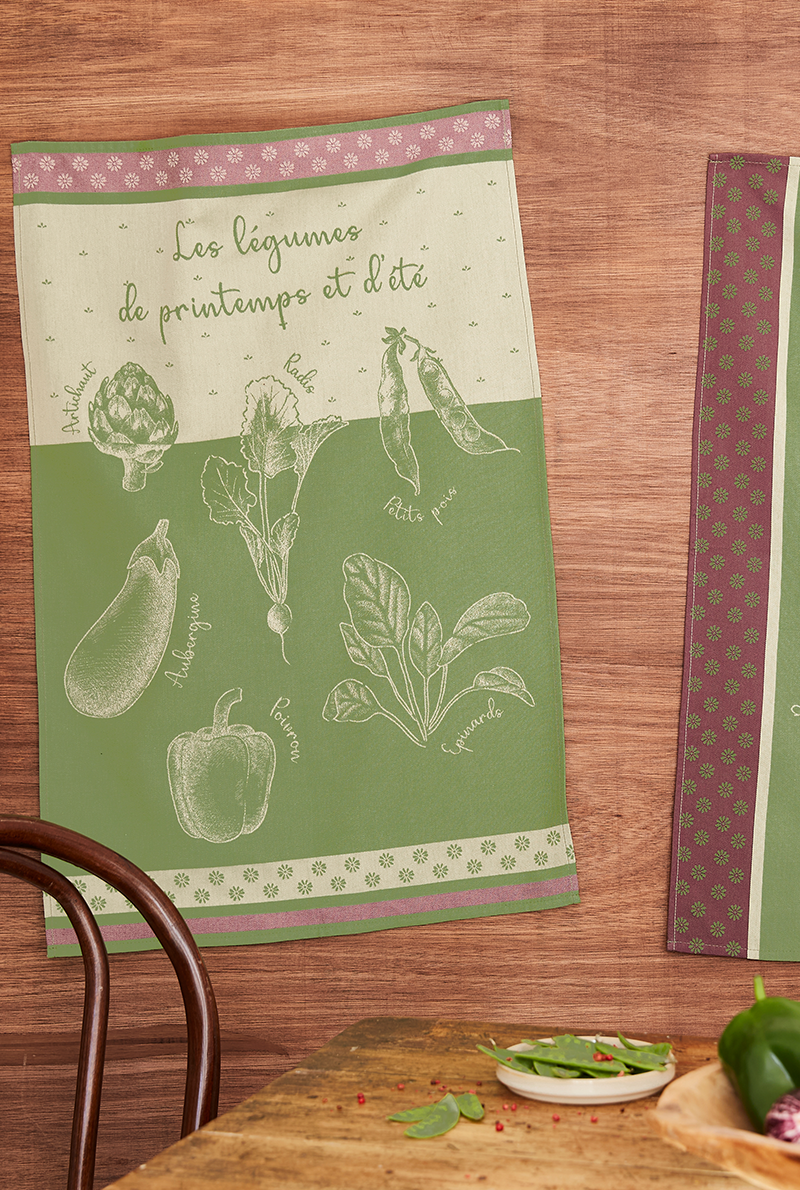 Essix Home Collection Torchon Jacquard Potager D'Été