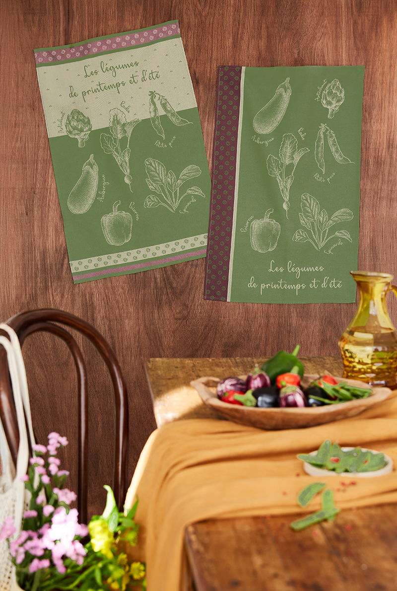 Essix Home Collection Torchon Jacquard Potager D'Été