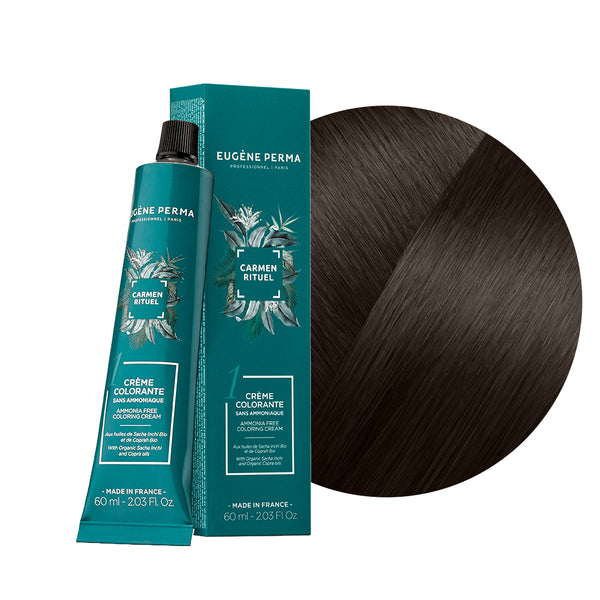 eugene perma Les Cendrés - Crèmes Colorantes 4*15 - Châtain cendré acajou