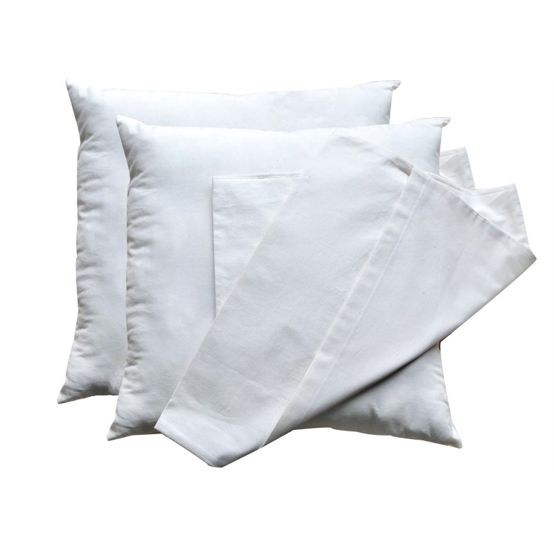 europe & nature 2 petits coussins déco avec fourre - coton bio - Stef