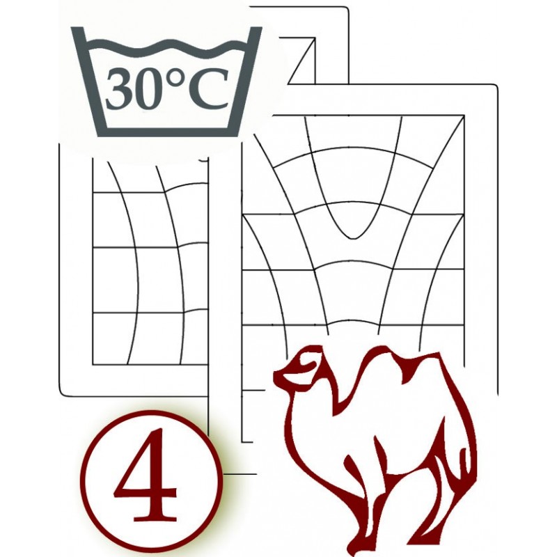 europe & nature Couette 4 Saisons - Poils de chameaux - Lavable