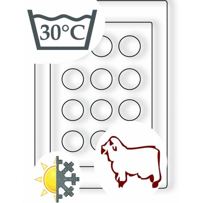 europe & nature Couette en laine lavable - toute l'année