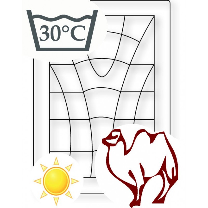 europe & nature Couette en poils de chameau - Eté - lavable europe & nature Couette en poils de chameau - Eté - lavable