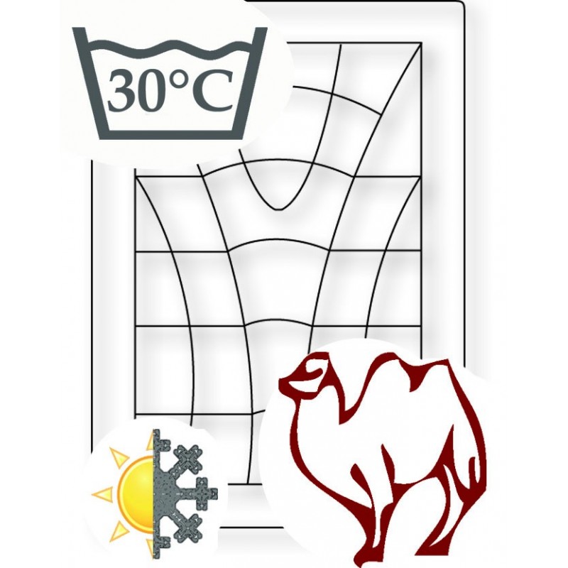 europe & nature Couette en poils de chameau - toute l'année - lavable