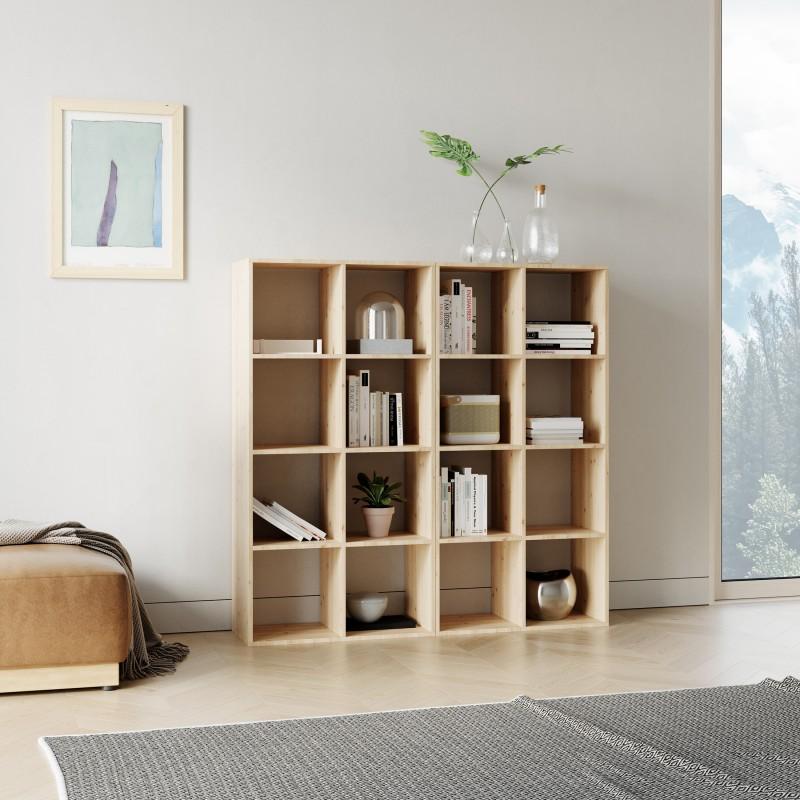 Europe & Nature Double Etagère Pin Massif - Germain 4X2X2