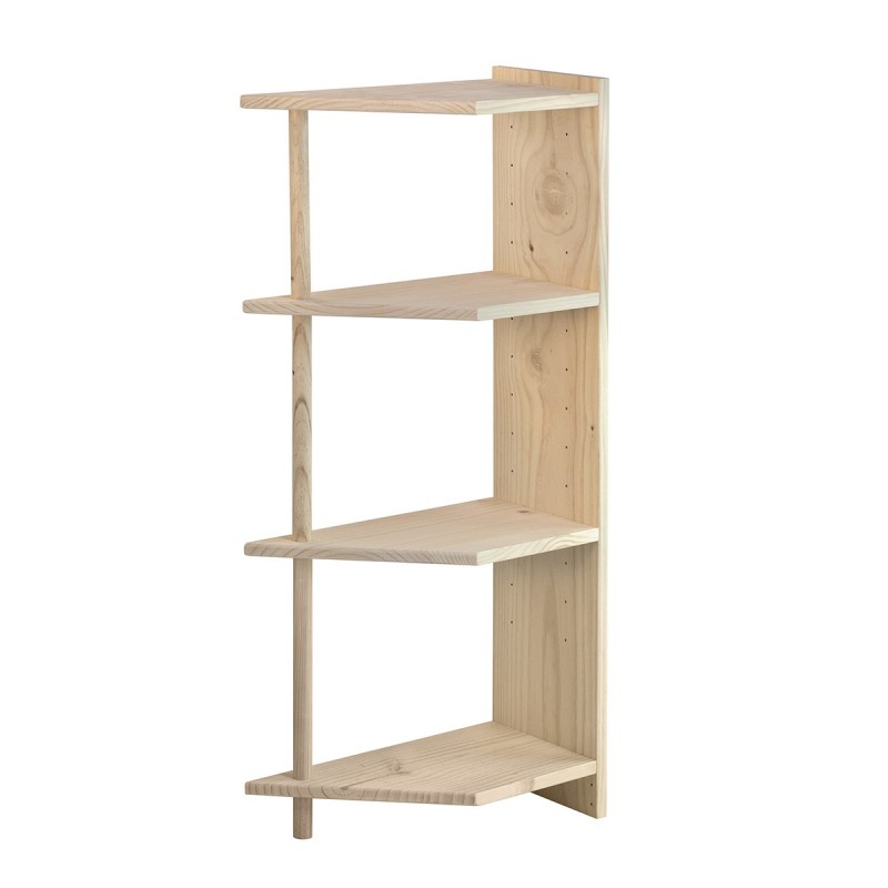 europe & nature Etagère d'angle GALA en pin massif-121X50