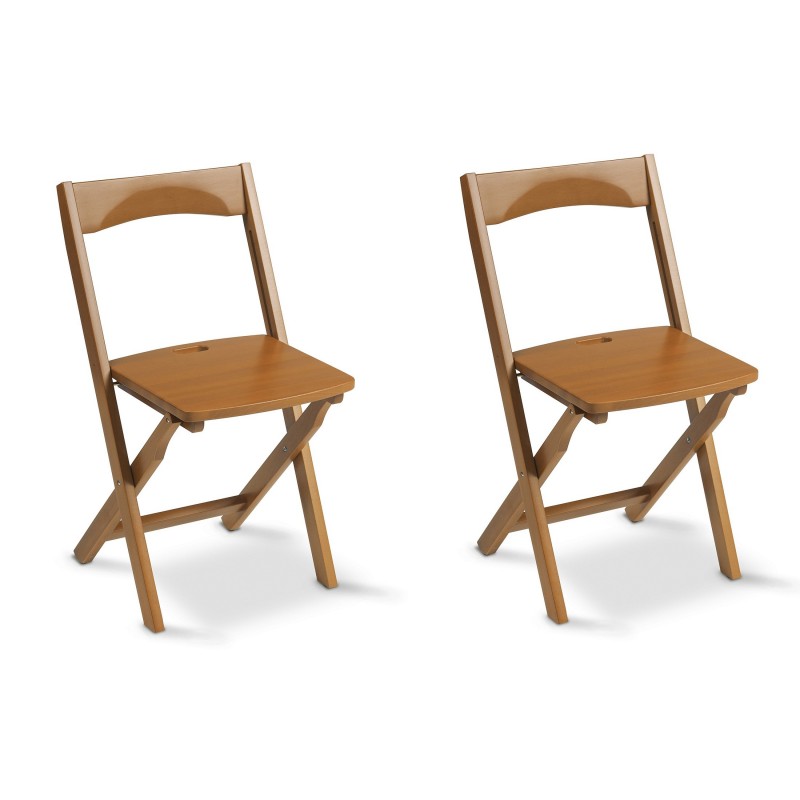 Europe & Nature 2 Chaises En Bois Massif