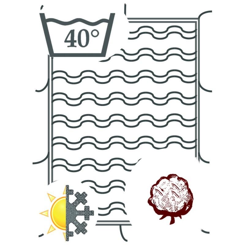 europe & nature Couette en Coton bio - Toute l'année