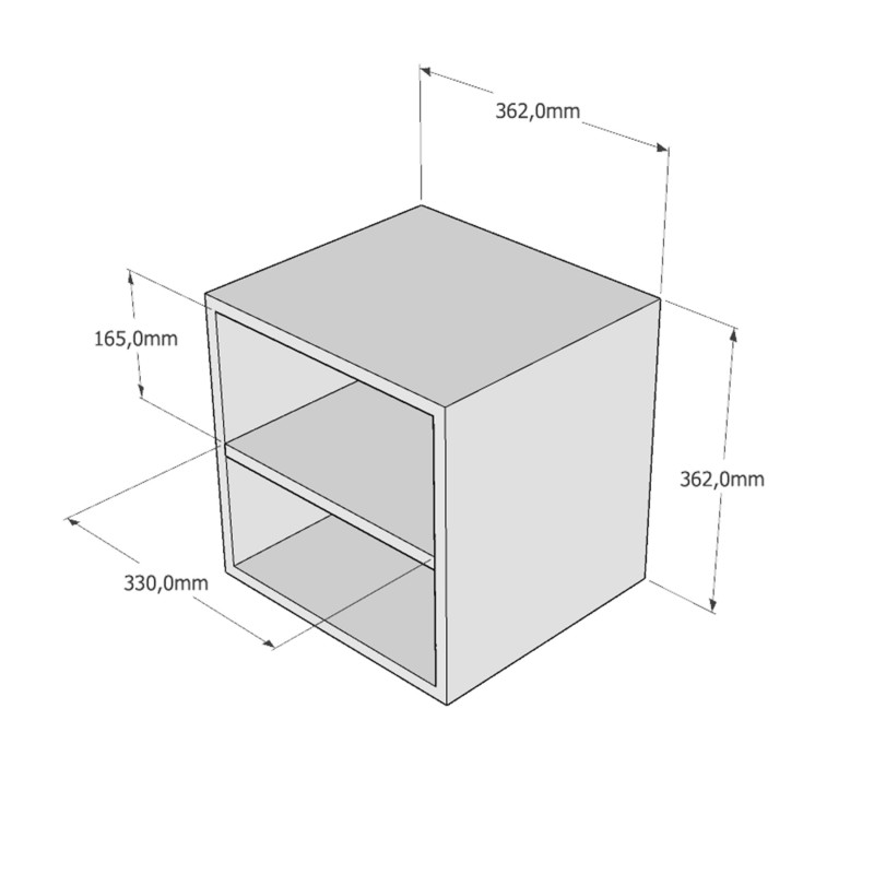 europe & nature Cube pin massif - Germain 1/2