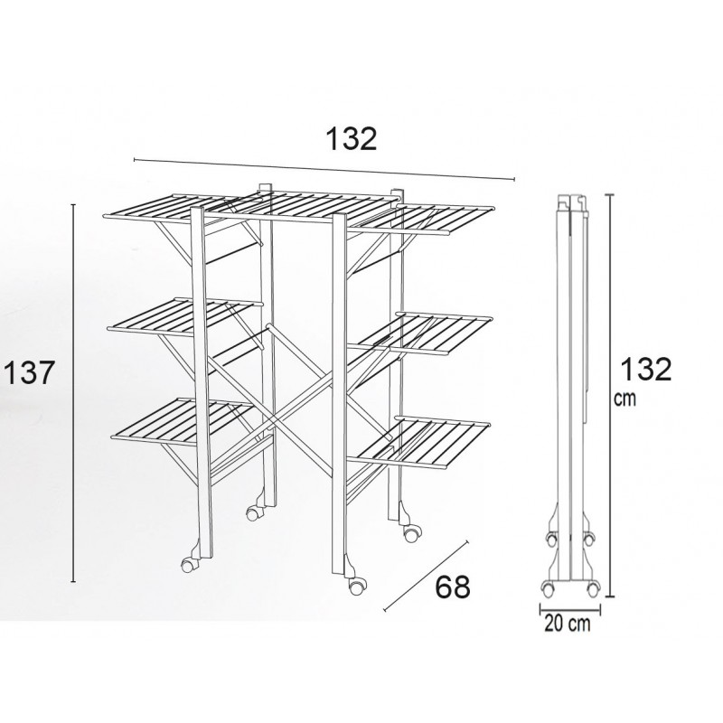 Europe & Nature Etendoir à Linge Naturel - Aqui