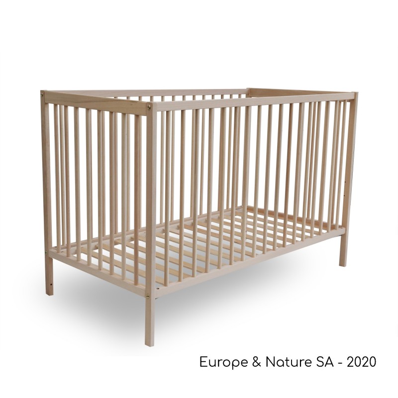 europe & nature Lit bébé - 100% nature - 60*120 cm