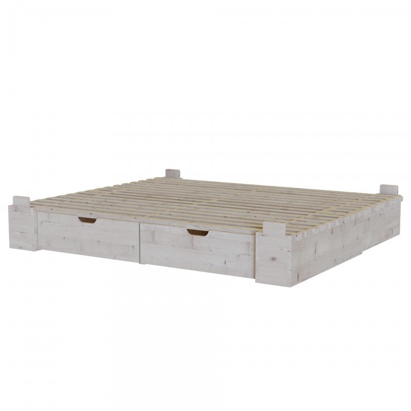 europe & nature Lit Everlasting 160 avec 2 tiroirs