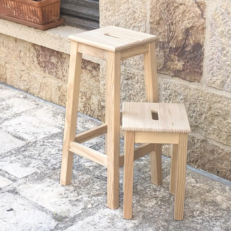 Europe & Nature Tabouret En Pin Massif - Bas