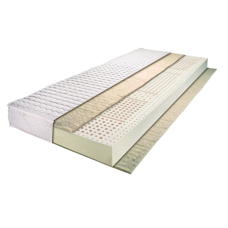 Europe & Nature Matelas Latex Naturel + Coton Organique + Laine