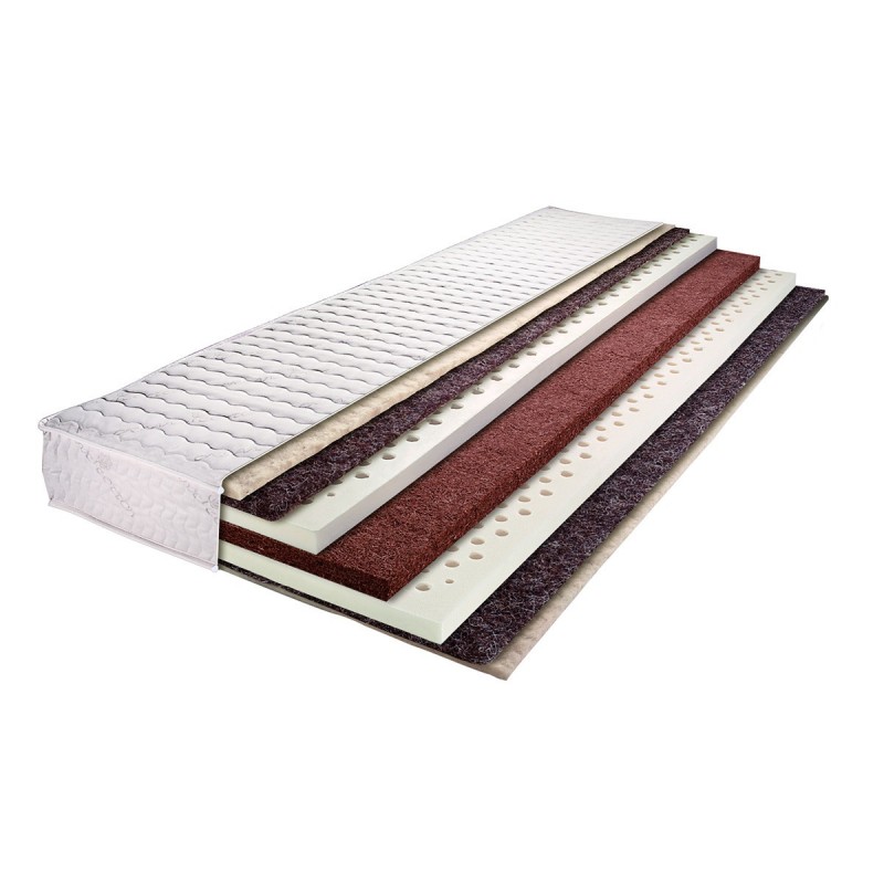 Europe & Nature Matelas Latex Naturel + Laine + Crin + Coco