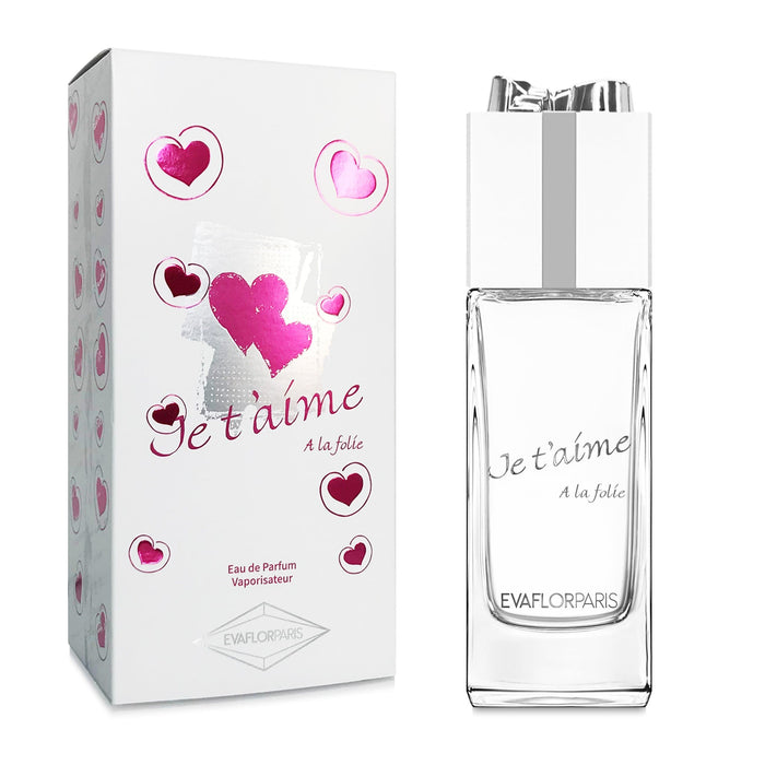Evaflor Paris JE T'AIME A La Folie • Eau De Parfum 100 Ml • Parfum Femme