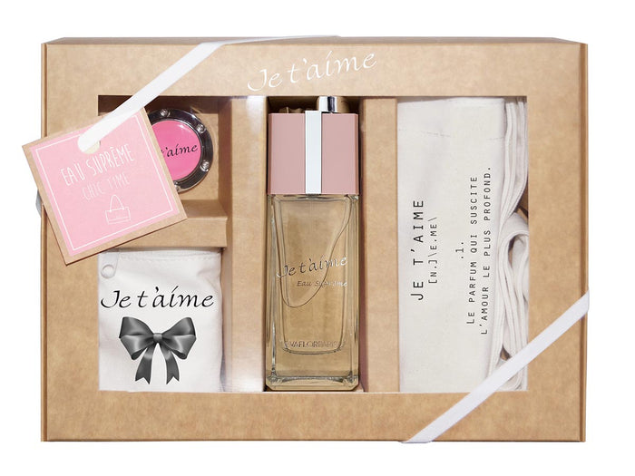 evaflor paris JE T'AIME Eau Suprême • Coffret Chic time • Eau de Parfum 100 ml + 3 accessoires • parfum femme
