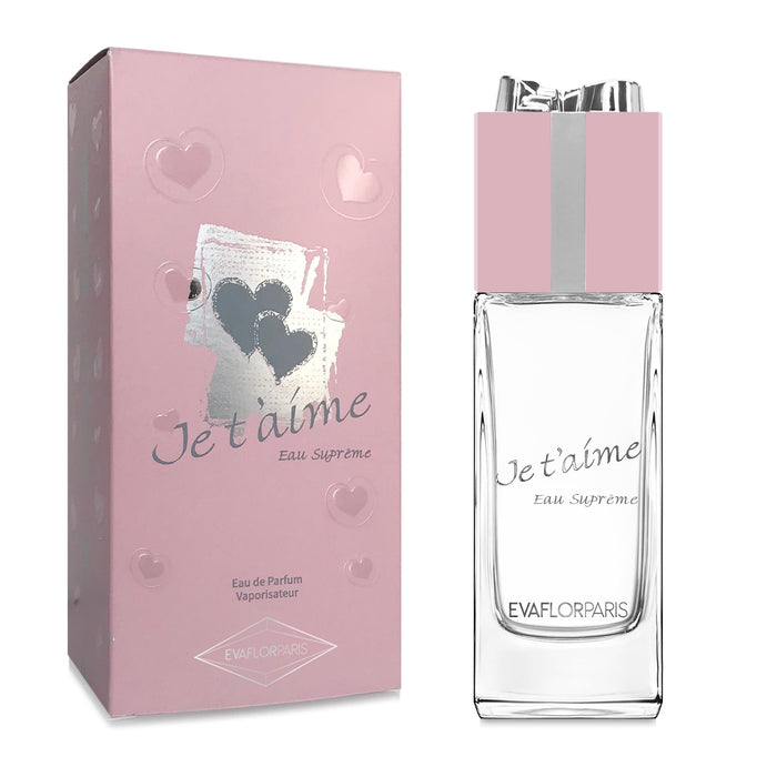 Evaflor Paris JE T'AIME Eau Suprême • Eau De Parfum 100 Ml • Parfum Femme