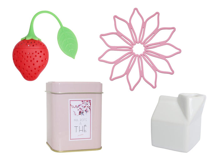 Evaflor Paris JE T'AIME Mon Amour • Coffret Tea Time • Eau De Parfum 100 Ml + 4 Accessoires • Parfum Femme