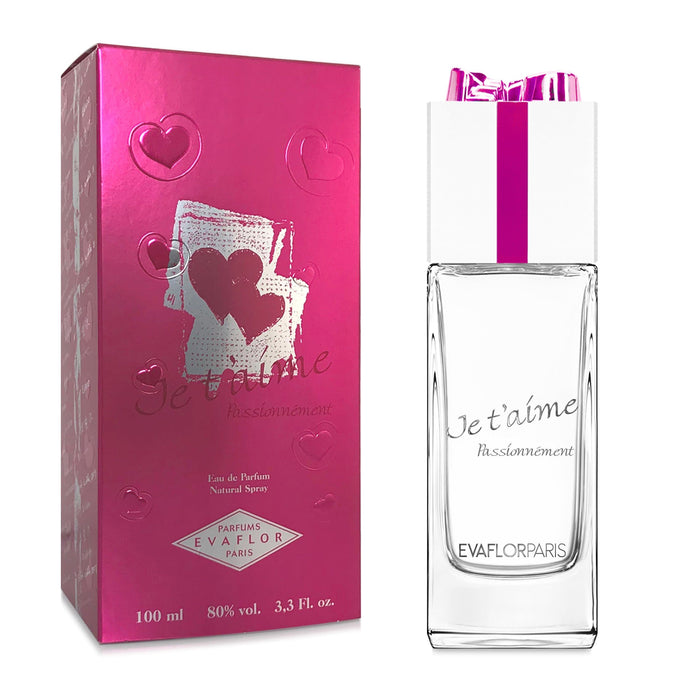 Evaflor Paris JE T'AIME Passionnément • Eau De Parfum 100 Ml • Parfum Femme
