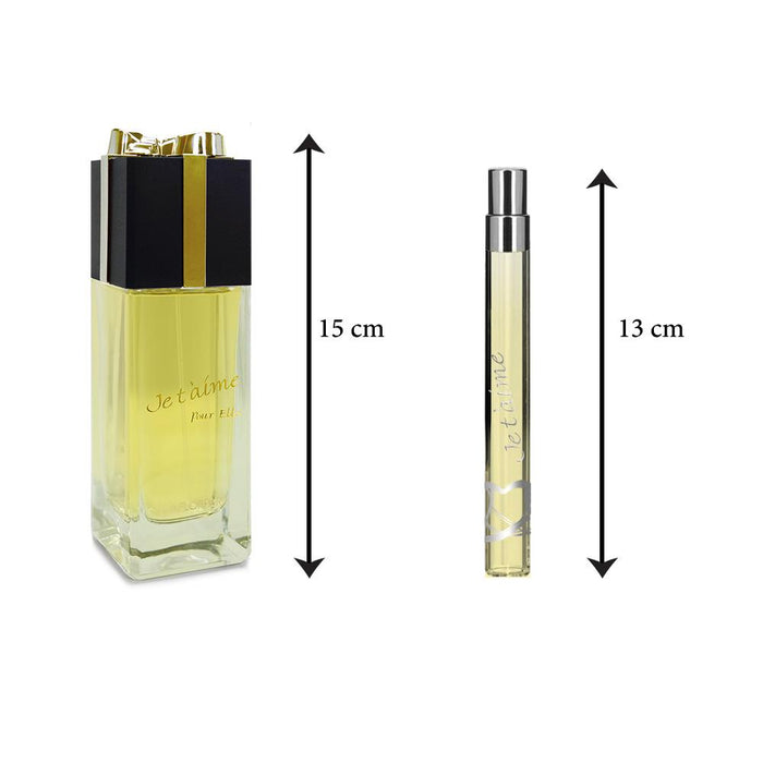 Evaflor Paris JE T'AIME Pour Elle • Coffret Eau De Parfum 100 Ml Et Vapo De Sac 12 Ml • Parfum Femme