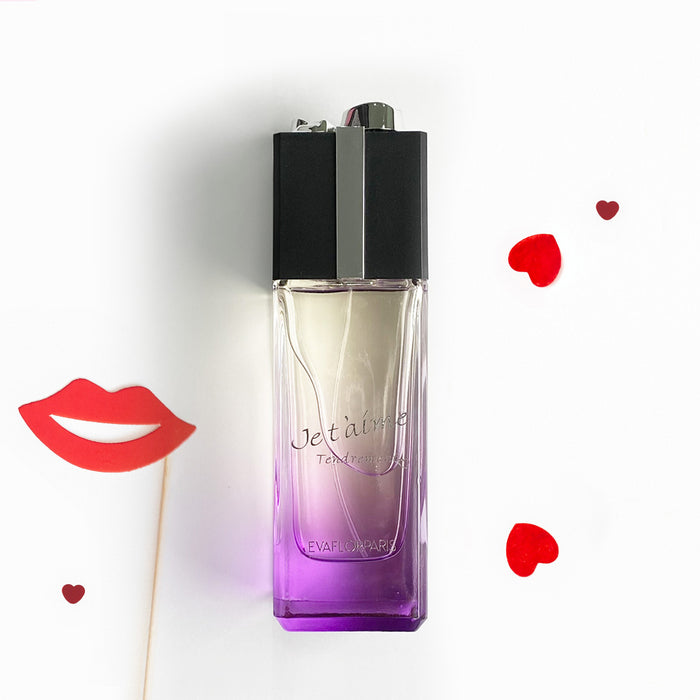 Evaflor Paris JE T'AIME Tendrement • Coffret Eau De Parfum 100 Ml + Vapo De Sac 12 Ml + Miniature 10 Ml • Parfum Femme