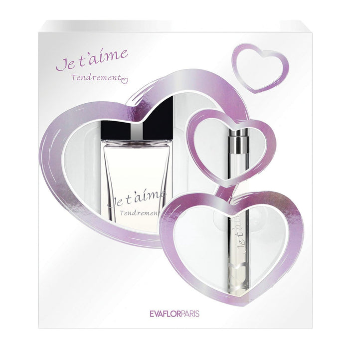 evaflor paris JE T'AIME Tendrement • Coffret Eau de Parfum 100 ml et Vapo de Sac 12 ml • parfum femme