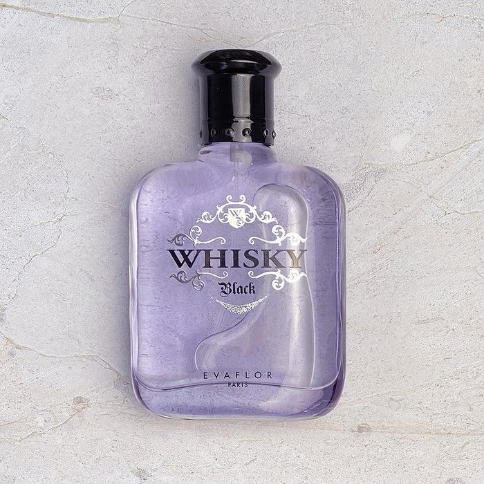 Evaflor Paris WHISKY BLACK • Coffret Eau De Toilette 100 Ml Parfum De Voyage 20 Ml Et Une Miniature 10 Ml • Parfum Homme