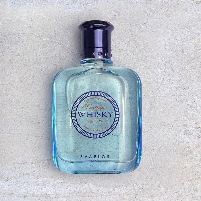 Evaflor Paris WHISKY VINTAGE • Coffret Eau De Toilette 100 Ml Parfum De Voyage 20 Ml Et Une Miniature 10 Ml • Parfum Homme