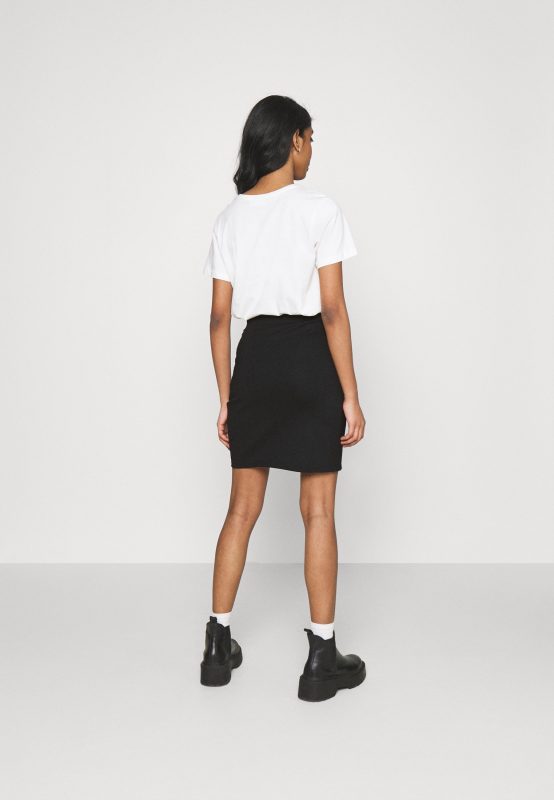 Even&odd Asymetric Overlap Wrap Mini High Waisted Skirt – Jupe Crayon Even&Odd Soldes