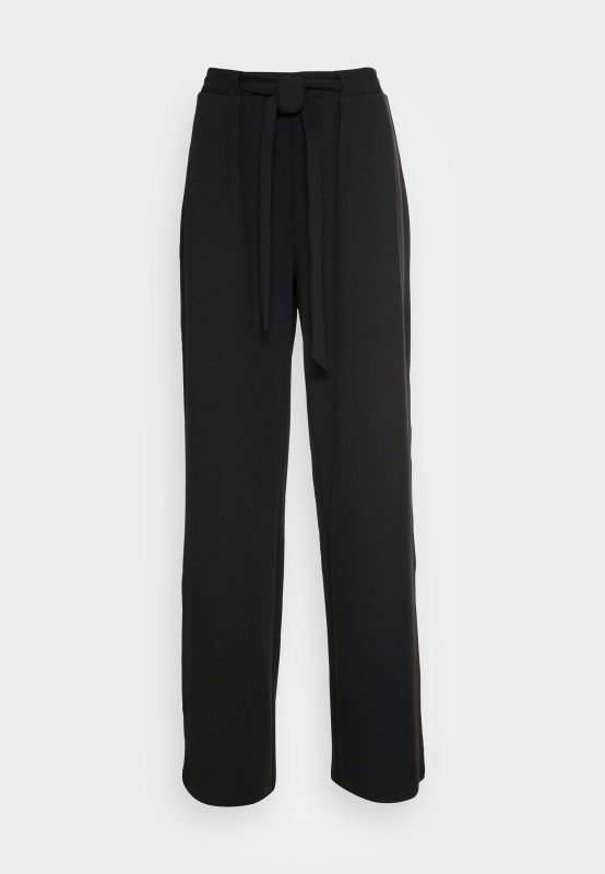 Even&odd BELT DETAIL WIDE LEG PANTS – Pantalon Classique Even&Odd Déstockage