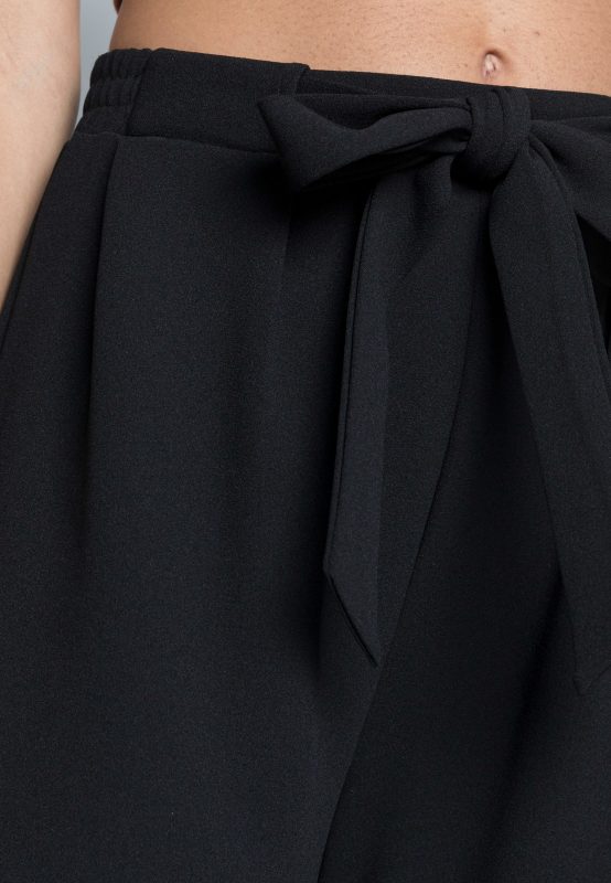 Even&odd BELT DETAIL WIDE LEG PANTS – Pantalon Classique Even&Odd Déstockage