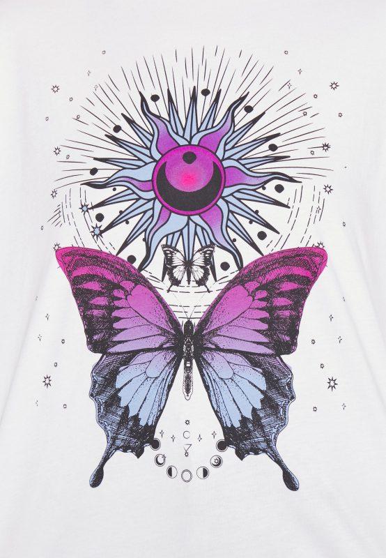 Even&odd T-shirt Imprimé – White Even&Odd Rabais