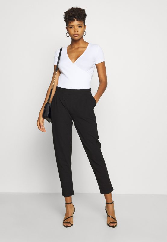 even&odd Paperbag Waist Tapered Trousers – Pantalon classique Even&Odd prix d’amis