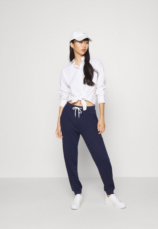 even&odd Regular fit jogger with contrast – Pantalon de survêtement Even&Odd Pas cher