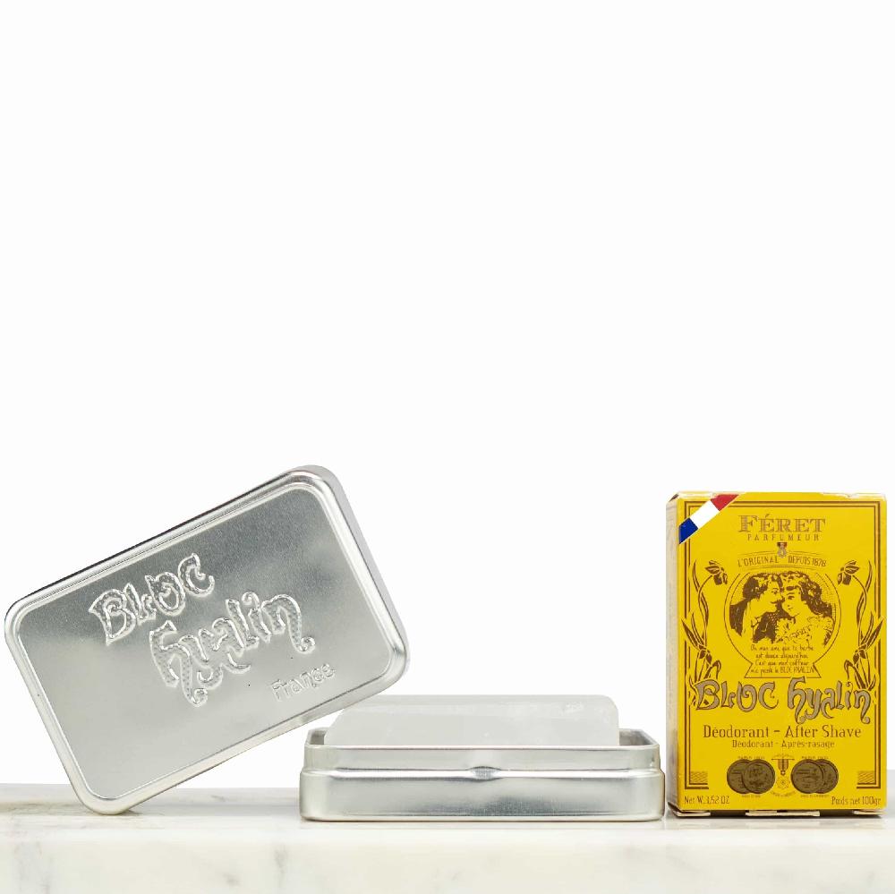 féret parfumeur Le Bloc Hyalin : la véritable pierre d’alun