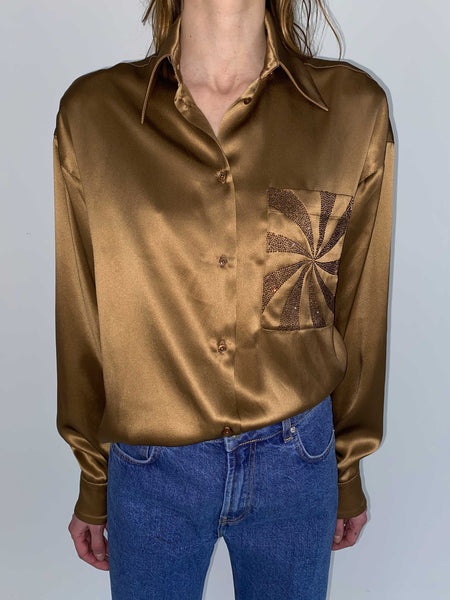 Filles A Papa CHEMISE TORNADO EN SOIE