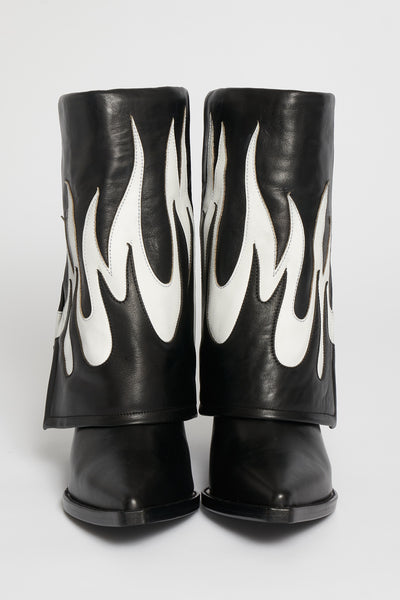 Filles A Papa FIRE BASSE NOIR/BLANC