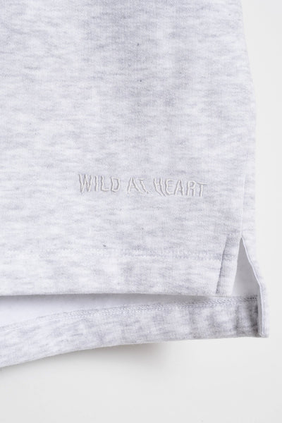 Filles A Papa GREY FLEECE MINI SKIRT