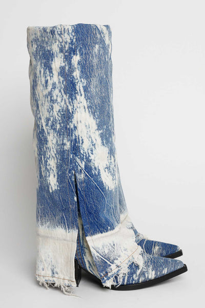 filles a papa INDIANA HAUTES DENIM BLEU CLAIR