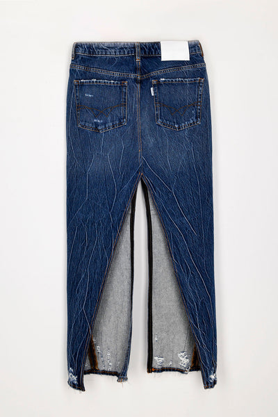 Filles A Papa JUPE BLEUE UPCYCLED