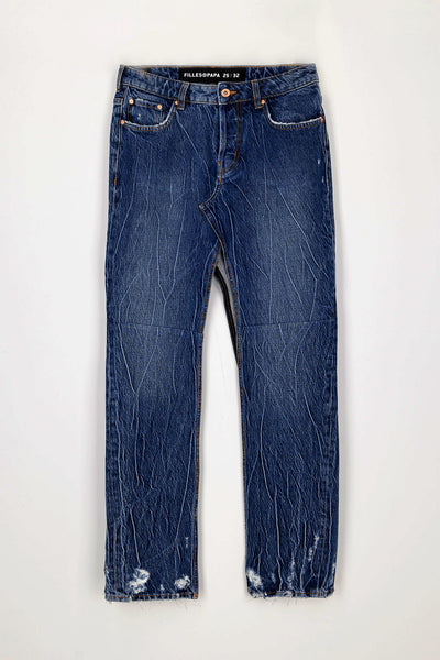 filles a papa JUPE BLEUE UPCYCLED